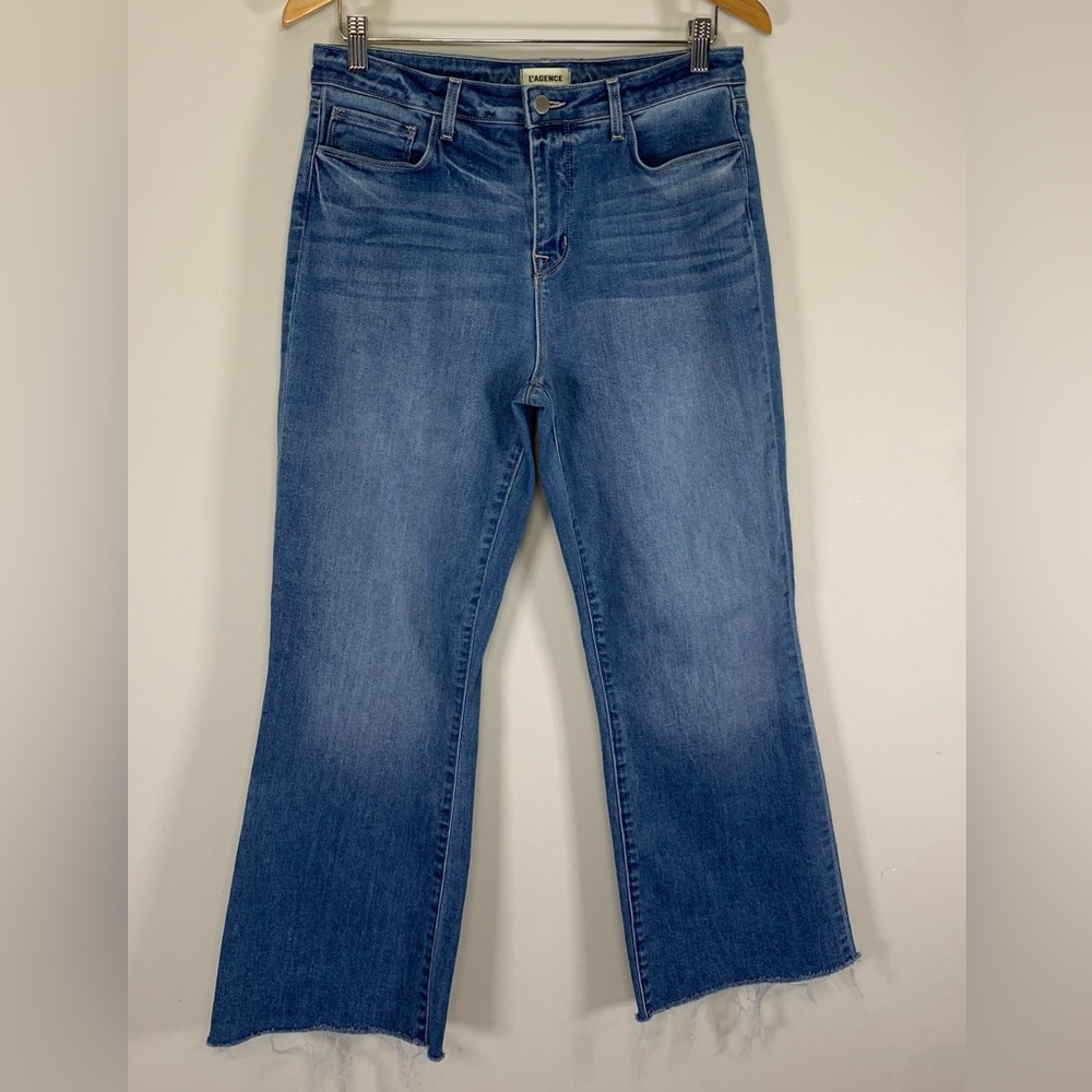 L'AGENCE‎ Kendra High Rise Cropped Flare Jeans- Size 30